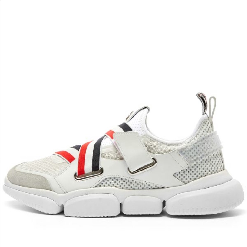 Moncler Bakary Striped Trim Chunky Sole Sneakers - Picture 2 of 5